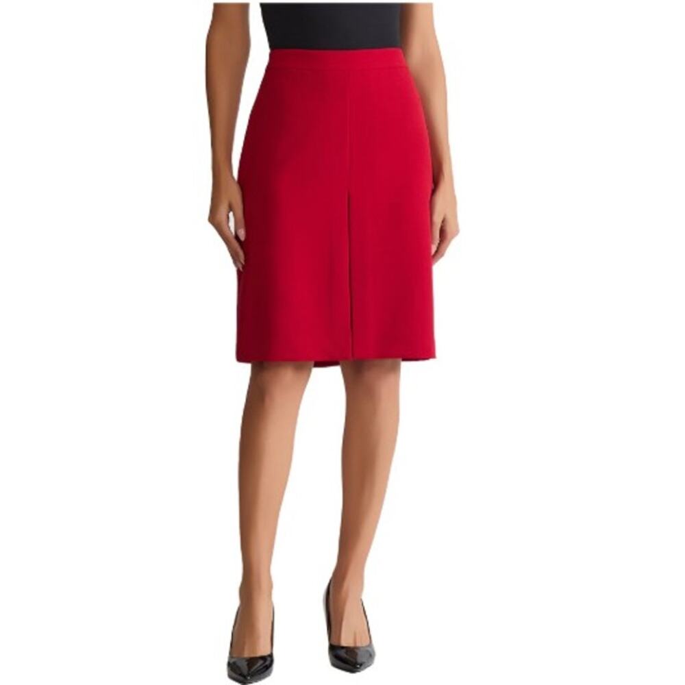Calvin Klein Bright Red Knee Length Pencil Skirt size 22W